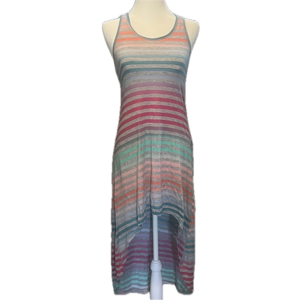 Striped Multicolor Sleeveless Dress